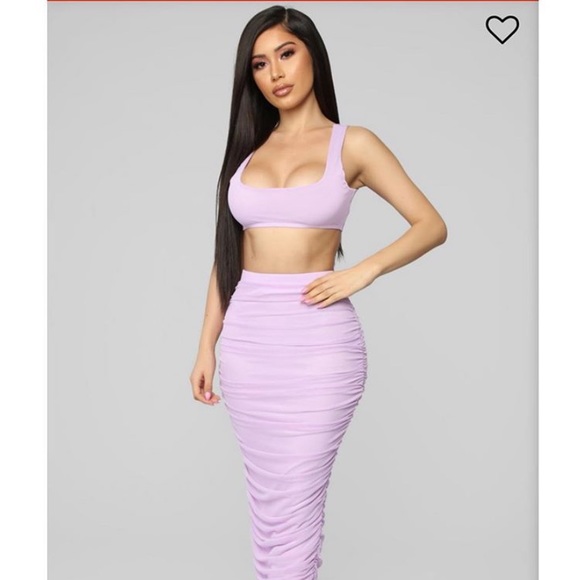 Two piece lavander set from Fashion Nova! - Picture 2 of 2